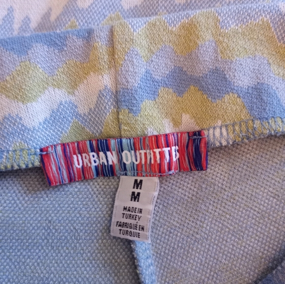 Urban Outfitters Bryn Pull On Comfy Cozy Retro 70's Wavy Print Woven Flare - Picture 3 of 4